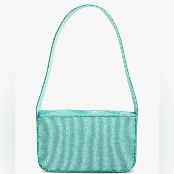 👙 🏊‍♀️ Viral NEW Beaded Aqua Shoulder Bag 🏖️ - Picture 6 of 7